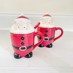 Santa Claus Ceramic Mugs Set • Christmas in July